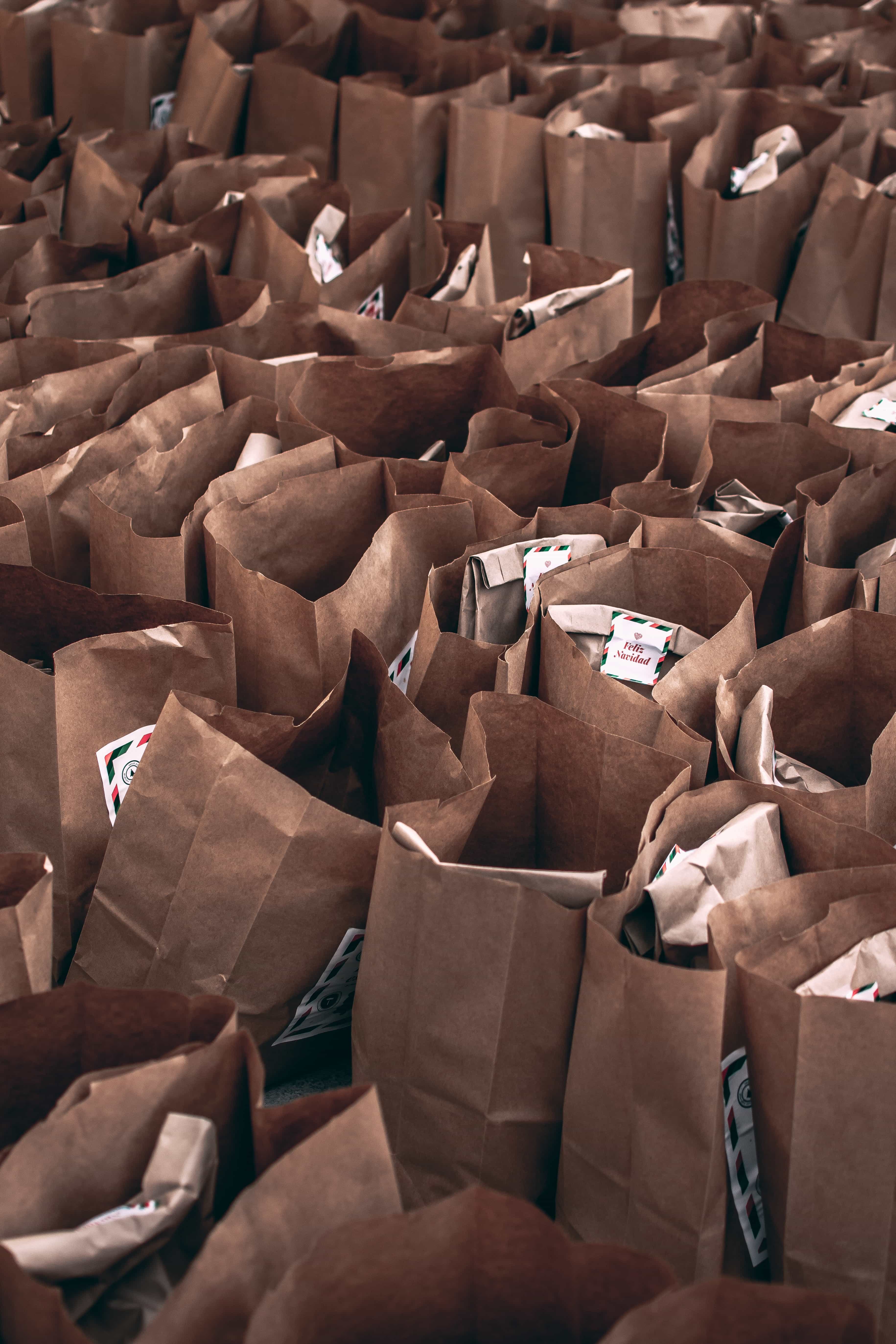 Brown Food Bank Bags